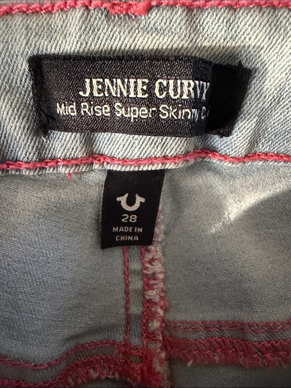 True Religion Light Endless Jennie Distress Capris 28 - Picture 7 of 12